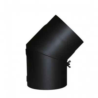 Produktbild von Bogen 45°Senotherm schwarz2mm m.Tür130mm
