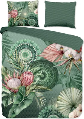 Produktbild von HIP Bettwäsche "mandala's und Blumen" - Multi - (200x200/220 cm) - Baumwolle Flanell