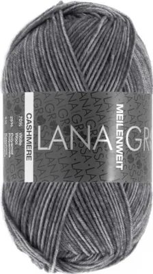 Produktbild von Lana Grossa - Meilenweit 4-fach 50g Cashmere 0007 dunkelgrau