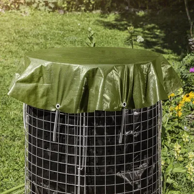 Produktbild von Windhager Komposterabdeckung Ø 1,2m, grün, wetterbeständig, 200 g/m², mit 7 Metallösen