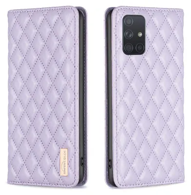 Produktbild von Galaxy A71 4G Hülle, Elegant Bookstyle Flip Leder Kartenfächer Schutzhülle mit Ständer für Samsung Galaxy A71 4G Lila