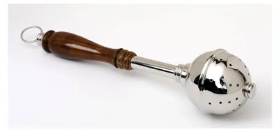 Produktbild von Aspergill 29 cm, Messing, vernickelt, Silber