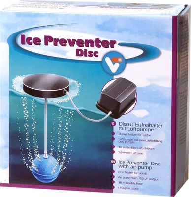 Image de Support de glace Discus avec pompe à air 230V 150l/h Corps propulseur Pierre à air