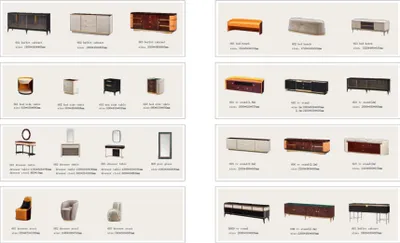 Produktbild von Luxus Sideboard Kommode Schrank Sideboards Lowboard Regal Schränke Kommoden Neu