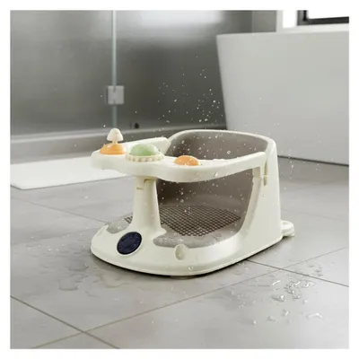 Produktbild von Baby-Badesitz mit Thermometer – Rutschfester Badesitz mit Wassertemperaturüberwachung für sicheres Baden von Neugeborenen