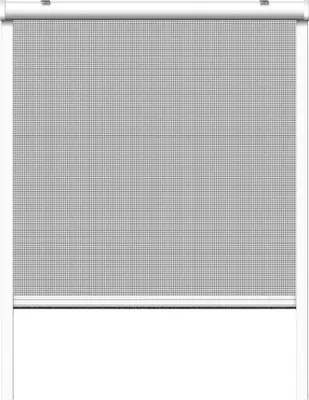 Image de Moustiquaire Enroulable Blanche, 130 X 160 Cm