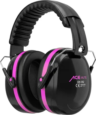 Obrázek produktu pro ACE Mute, Přes hlavu, Černá, Purpurová, ABS (akrylonitril-butadien-styren), 32 dB, EN 352-1