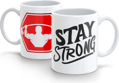 Produktbild von 300ml Becher für das Stay Strong Fitnessstudio v6