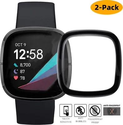 A smartwatch and its screen protector.