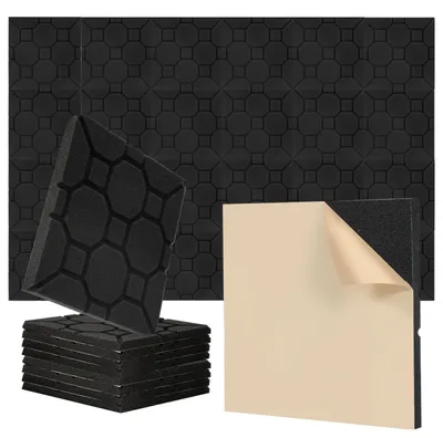 Immagine prodotto di Solidchoice - 24 pannelli acustici - Pannelli in schiuma fonoassorbenti per la casa