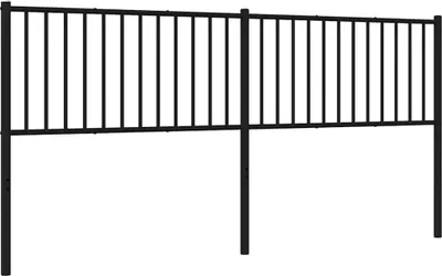 Produktbild von vidaXL Ersatz-Kopfteil Metall Schwarz 193 cm