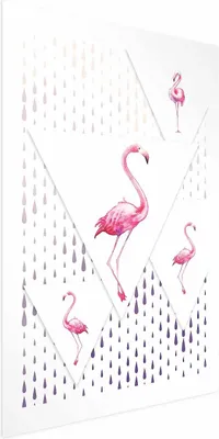 Produktbild von Posterpapier Poster - Flamingo Family 21x30 cm Für Kinder g-C-0119-ao-a
