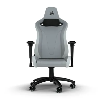 Produktbild von Corsair TC200, Gepolsterter Sitz, Gepolsterte Rückenlehne, Grau, Weiß, Grau, Weiß, Kunstleder, Kunstleder