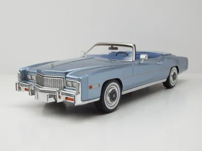 Produktbild von MCG 18472 Cadillac Eldorado Convertible 1976 hellblau metallic 1:18