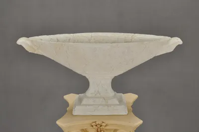 Image de Bol de design XXL, idéal pour les fruits, décoration, vase de table, pot en marbre classique