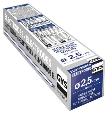 Produktbild von GYS 085039 Rutil-Elektroden Stahl 230V Gelb Professionell
