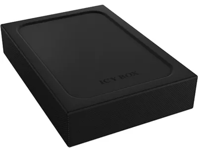 Produktbild von ICY BOX IB-256WP, Ext. Gehäuse für 2,5" SATA HDD/SSD (bis 15mm BH), USB 3.2 Gen 1, UASP, Schreibschutz-Funktion, Aluminium, Silikonhülle, HDD / SSD-Gehäuse, 2.5", SATA, Serial ATA II, Serial ATA III, 6 Gbit/s, Hot-Swap, Schwarz