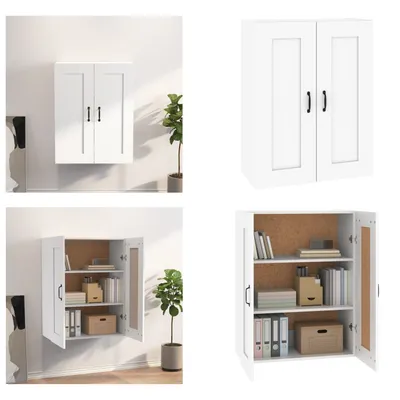 Produktbild von vidaXL Hängeschrank Weiß 69,5x32,5x90 cm - Hängeschrank - Hängeschränke - Schrank - Lagerschrank