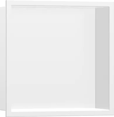 Zdjęcie produktu dla Hansgrohe XtraStoris Original - Wnęka ścienna z ramą, 300x300x100 mm, biały matowy 56061700