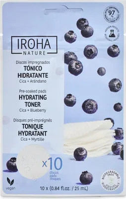Image de Iroha Hydrating Toner Pads Blaubeere Gesichtswasser-Pads Blaubeere 10 Pad 659610