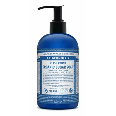Produktbild von Dr. Bronner's Bio-Zuckerseife Pfefferminz 355 ml