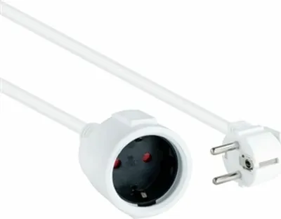 Produktbild von Nanocable 10.22.0605-W, 5 m, Drinnen, Typ F, Type F (CEE 7/4), Abgewinkelt, 1,5 mm²