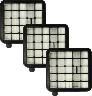 Produktbild von vhbw 3x Staubsaugerfilter kompatibel mit Grundig GMS2020, VCC4770 Zyklon Staubsauger - HEPA-Filter Schwarz Weiß