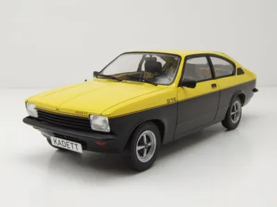 Zdjęcie produktu dla MCG 18598 Opel Kadett C Coupe GT/E 1975 żółto-czarny 1:18
