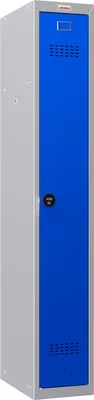 Produktbild von Phoenix PL1130GBC Schließfach Locker Grau - 1 Spind 1 blauer Tür - Kombinationsschloss - Für Büro, Lager, Fitness