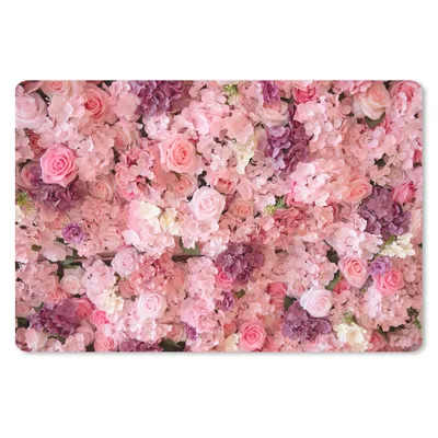 Produktbild von MuchoWow® Schreibtischunterlage Blumen - Rosa - Rosen 60x40 cm - XXL Mauspad - Großes Mauspad