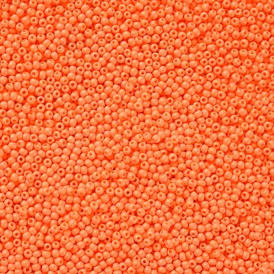 50g Rocailles Glasperlen ca. 2,3x1,5mm 1mm Bohrung Perlen Schmuck orange