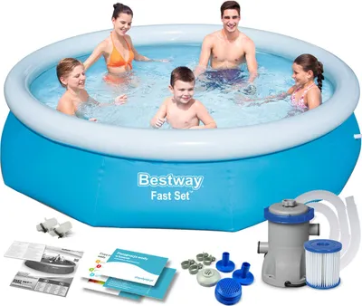 Produktbild von Bestway Pool-Set Marin Fast Rund Blau305cm 57270