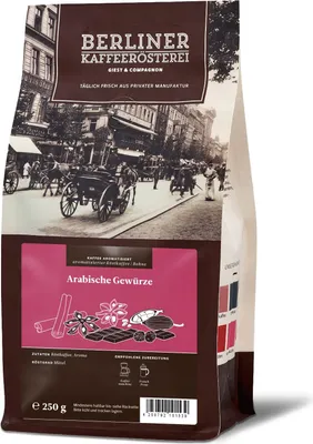Produktbild von Berliner Kaffeerösterei - aromatisierter Kaffee arabische Gewürze (250g / Bohne)