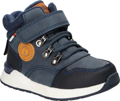 Produktbild von American Club Xd108 Kinder Winterschuhe mit Fleecefutter Klett & Reißverschluss, Winterstiefel, Winterstiefeletten, Dunkelblau 23