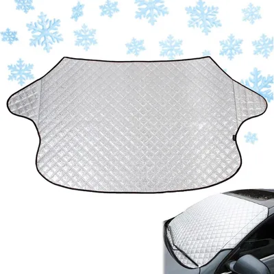 Imagen del producto de Cubierta para parabrisas, 147 x 110 cm, protección contra nieve y hielo, para automóviles