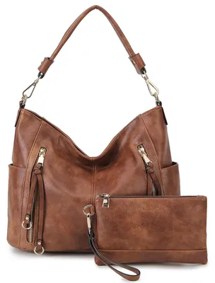 Produktbild von Omgoods – Damen-Hobo-Tasche aus Kunstleder mit verstellbarem Trageriemen