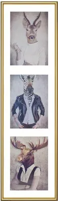Produktbild von Henzo Fotorahmen - Galerie Napoli - Collagerahmen für 3 Fotos - Fotogröße 15x20 cm - Gold