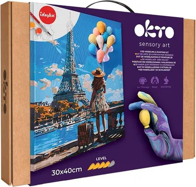 Obrázok produktu pre Penová hlina Okto Pozdravy z Paríža 30013 Viacfarebná 43 x 30 x 5 cm