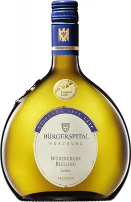 Produktbild von Würzburger Riesling Franken QbA trocken 2023 Franken | Deutschland | 12,5% vol | 0,75 l