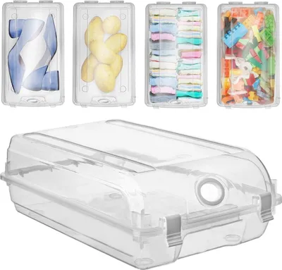 Produktbild von Orion Schuhbox Organizer Aufbewahrungsbox für Schuhe verschließbar transparent 33x19 cm