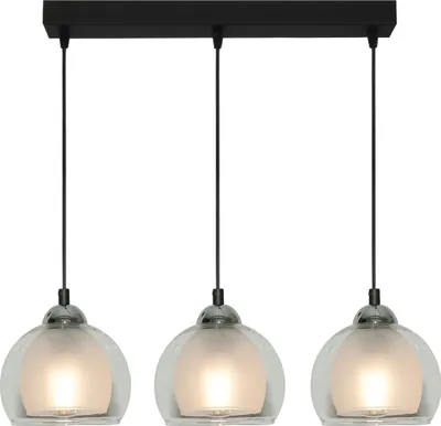 Immagine prodotto di BENARIVO: moderna lampada a sospensione in vetro, regolabile in altezza