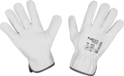 Obrázok produktu pre Pracovné rukavice NEO TOOLS z kozej kože, 2122X, veľkosti 8"-10", odolné proti oderu, odolné proti porezaniu, s vrúbkovaným zápästím, na dopravné práce, montážne práce, automobilový priemysel, záhradníctvo (8")