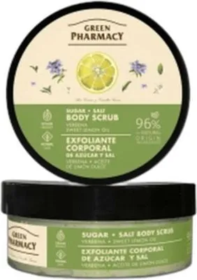 Zdjęcie produktu dla Peeling Cukrowo-Solny Green Pharmacy Werbena I Cytryna 200 Ml