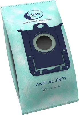 Produktbild von Electrolux s-bag Hygiene Anti-Allergy, Staubbeutel, Zylinder-Vakuum, Mintfarbe, Thermoplastisches Elastomer (TPE), AEG/Electrolux/Tornado/Volta/Philips, Box