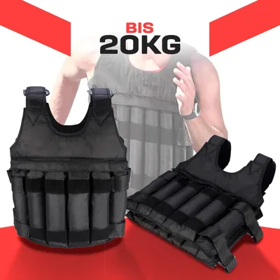 Produktbild von Gewichtsweste 1-50 Kg, Gewichtsbeutel individuell änderbar, hochwertiges Nylon, reißfest und wasserabweisend,