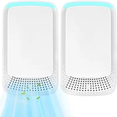 Produktbild von Ionisierender Luftreiniger - Handbedienungsmodell Portable Luftreiniger Ohne Filter - Ideal für Schlafzimmer Badezimmer WC Weiss - 2 Stück