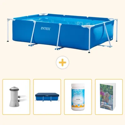 Immagine prodotto di Piscina fuori terra rettangolare - 300x200x75 cm - 5 pezzi - Modello SCB116