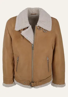 Produktbild von Lammfelljacke James Beige - Größe: L