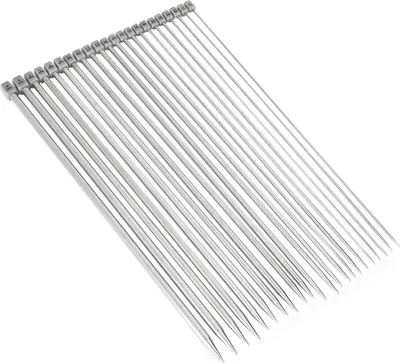 Image de Aiguilles à tricoter en acier inoxydable, aiguilles à crochet DIY, set d'outils à une pointe pour pulls, écharpes, travaux d'aiguille