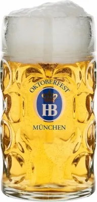 Produktbild von Hofbräu - Glaskrug 'Isarseidel'  1L